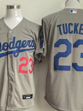 Kyle Tucker Dodgers #23 Gray MLB Baseball Jersey